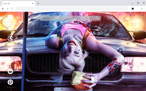 Harley Quinn - Birds of Prey Chaos! :: Embrace the madness and energy of Harley Quinn in her Birds of Prey look, adding bold and wild vibes to your browser!