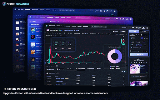 Photon REMASTERED :: Adds advanced features and tools to Photon for a better, faster and safer trading experience. Built for serious memecoin traders.