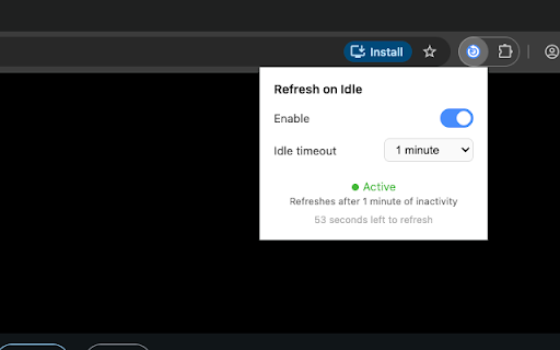 Refresh on Idle :: Refreshes web pages automatically after inactivity at user-defined intervals.