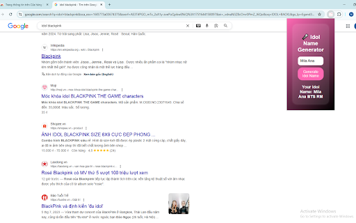 🎤 Idol Name Generator :: Generate fun names inspired by famous singers and idols!