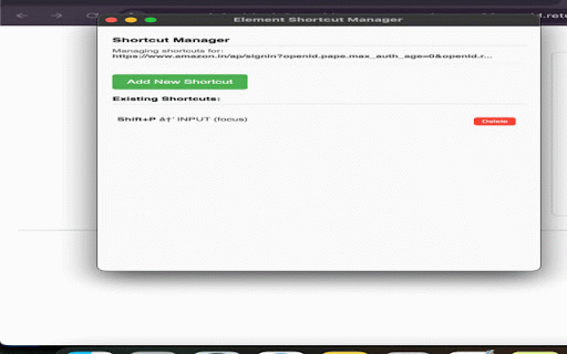 Webpage Element Shortcutter :: Assign custom keyboard shortcuts to webpage elements.