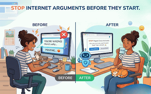 CircuitBreaker-Online Argument Preventor :: Pause before you post. Automatically detects heated online arguments and helps you clear your head before sending a reply.