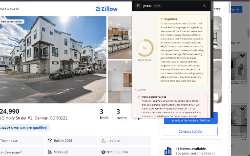 Prsr Realty — AI Property Analyzer :: AI buyer's analysis of any property listing — red flags, negotiation leverage, and questions to ask. Powered by Claude.