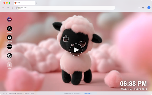 Pink Cute Lamb Live Wallpaper :: Transform your new tab with adorable pink cute lamb live wallpapers in stunning HD. Enjoy a charming, vibrant ambiance!