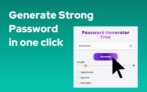 Password Generator Free :: Password Generator Free – random password generator for Chrome. Instantly create strong password in any tab. Fast and free tool!