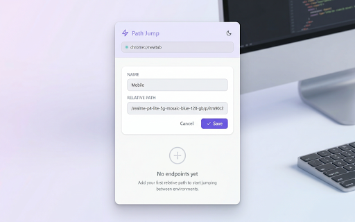 Path Jump – URL Path Navigator :: Save URL paths and jump to them instantly on any website or environment.