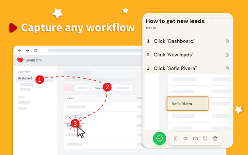 Sop software :: Capture website workflows using sop software with steps recorder features for how-to guides and easy SOP creation.
