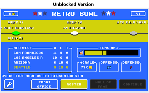Retro Bowl Unblocked :: Play Retro Bowl Unblocked game right in your web-browser!