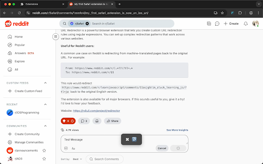 Reddit Ctrl+Enter Sender :: Use Ctrl/Cmd+Enter to quickly send replies, comments, or save edits on Reddit.