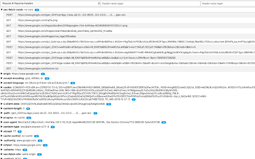 Header Grep :: This extension allows grepping header names and values of all requests