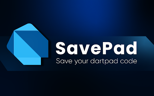 SavePad (Save DartPad Content) :: Save code from DartPad with one click.