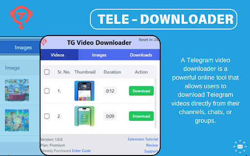 Premium Telegram Video Downloader - Download videos :: Download Telegram videos fast from channels, chats, and groups. No signups needed—just click and download!