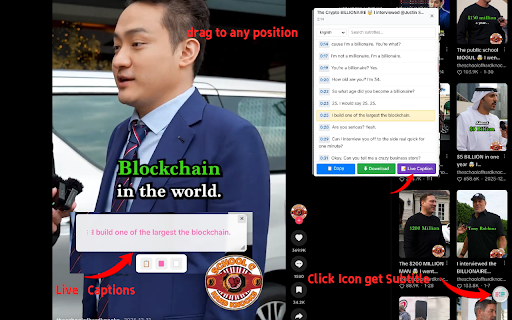 Subtitle & Caption Extractor for TikTok :: Extract and download TikTok subtitles as SRT/WebVTT. Grab video scripts, view live captions, and copy text with a single click.
