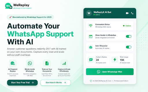 WeReply :: The Easiest Way to Automate WhatsApp Customer Support for Your Business