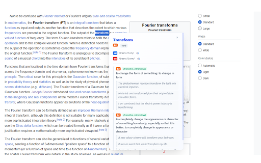 Oxford Dictionary Lookup :: Look up words in Oxford Dictionary via context menu with an inline popup and history tracking.