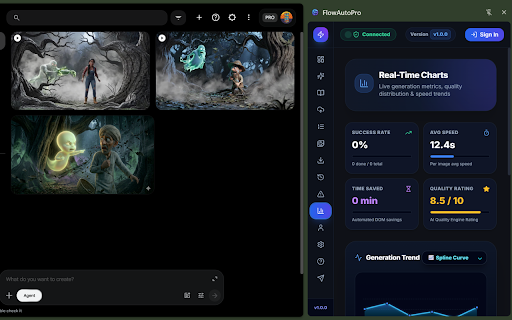FlowAuto Pro - Bulk Generator for Flow AI :: Bulk AI image and video generator for Google Flow with multi-tab parallel engine, auto download, and smart prompt automation.