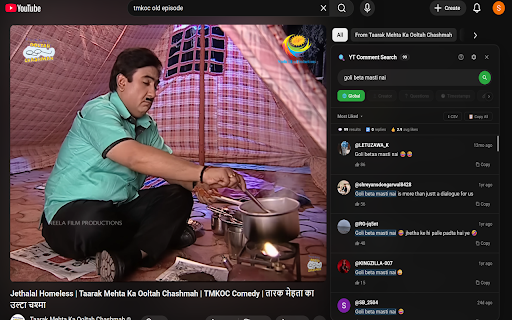 YouTube Comment Search Pro :: Powerful YouTube comment search with filters, analytics, regex, global search, export and more.