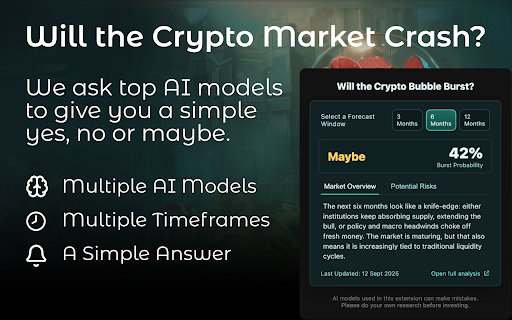 CryptoBubble AI :: CryptoBubble AI queries multiple AI models to determine if the crypto market is about to crash.