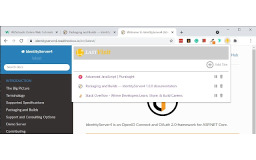 LastVisit :: Dynamically bookmark the last visited page. Useful for reading long documentation and tutorials