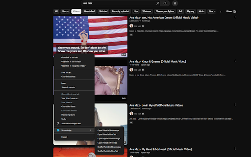 Streamledge :: Adds context menu options to launch YouTube and Twitch links in Streamledge player.