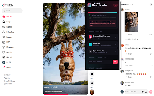 TikTok Video Downloader :: Download TikTok videos in HD without watermark — one click, fast & free