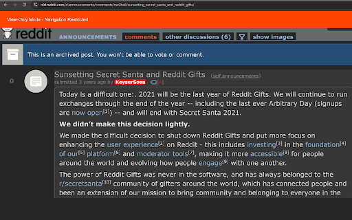 Reddit BrowseBlock :: Lets you view-only reddit without browsing