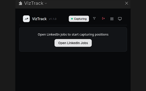 VizTrack — AI LinkedIn Job Tracker :: AI job search assistant. Captures LinkedIn jobs as you browse, ranks them by fit, and keeps everything organized.