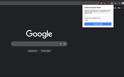 100 results :: Custom Google search builder + 100 results per page