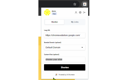 Url Shortener :: One Click Url Shortener. Easily create short and powerful links and manage them easily.