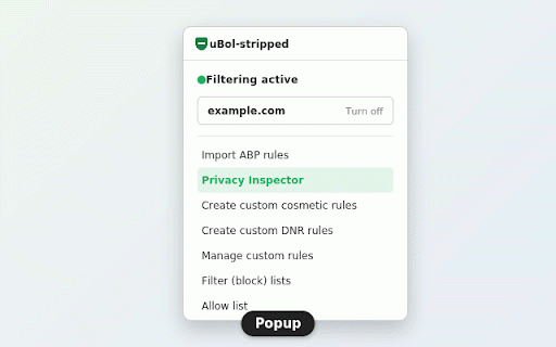 uBol-stripped :: Blocks ads and trackers using AdGuard Filters. Based on uBlock Origin Lite, refactored for simplicity.