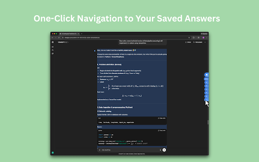 ChatMark :: Bookmark ChatGPT responses and get notified when responses complete