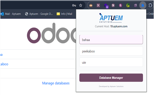 Odoo Database Switcher :: Quickly switch between Odoo databases on the current server.