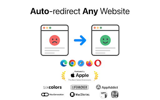 Redirect Web (Mac exclusive) :: Automatically redirect pages or open them in another app. Works on Mac.