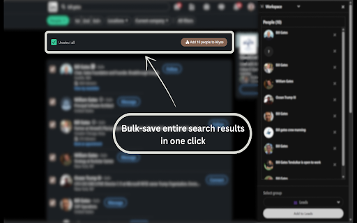 Allyos :: Save profiles to Allyos with one click from integrations like LinkedIn, Proff, and others in the future.