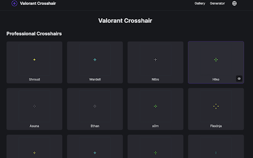Valorant Crosshair Database :: Explore thousands of Valorant crosshairs and use crosshair generator to create your perfect one.