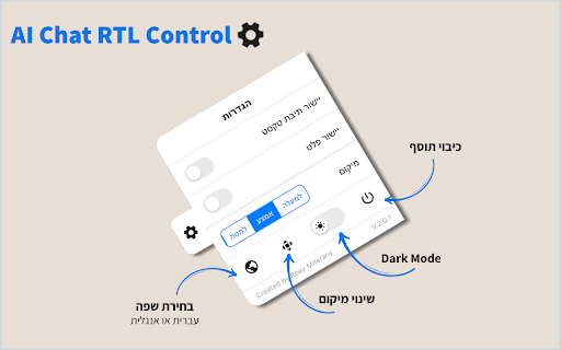 AI Chat RTL Control :: Adds RTL text direction and alignment controls to ChatGPT and Claude for better editing and readability in RTL languages.