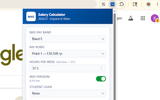 NHS Salary & Pension Calculator :: Instantly calculate your NHS take-home pay, tax, National Insurance, and pension deductions. Supports all pay bands 2–9.