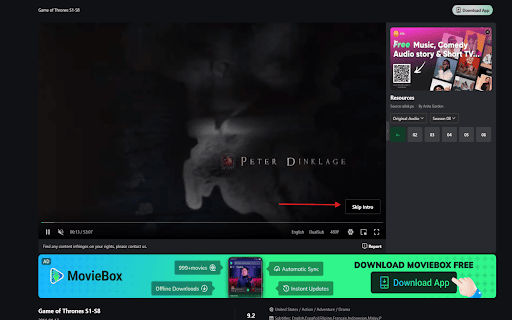 StreamZen: Cinematic Companion for Moviebox :: Netflix-style Next Episode and Skip Intro for all Moviebox streaming platforms like123movienow, NetNaija etc