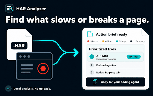 HAR Analyzer :: Use HAR Analyzer tool as a HAR file analyzer and .HAR file viewer to inspect requests, errors, timings and domains locally in Chrome