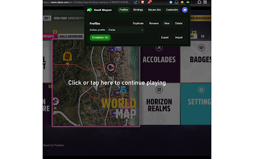 EmuX - Virtual Xbox Controller For Cloud Gaming :: EmuX emulates an Xbox controller for Xbox Cloud Gaming, letting you map keyboard and mouse inputs.