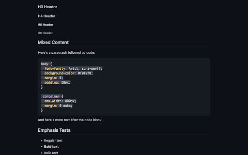 Markdown Preview :: Beautiful markdown file preview with syntax highlighting, multiple themes, and GitHub Flavored Markdown support