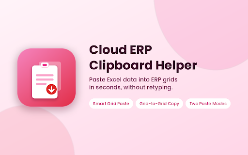 Copy Paste Extension for IFS :: Paste clipboard data into IFS Cloud/IFS Apps grids. Not affiliated with, endorsed by, or sponsored by IFS AB.