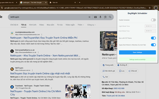 DayNight Scheduler :: Auto-switch browser themes.