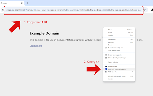 CleanLink Copier – Remove UTM & Tracking Parameters :: Copy clean URLs in one click by removing UTM, fbclid, gclid and other tracking parameters.
