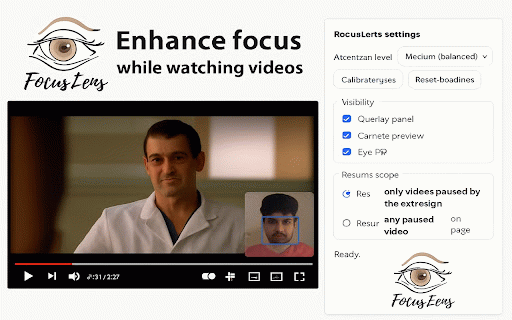 Focus Lens :: A extension to retain focus while watching videos
