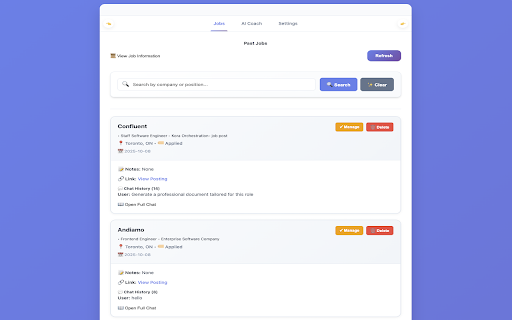 JobBot :: Created for job hunting purposes