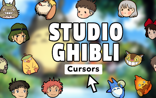 Studio Ghibli Cursor - Anime Film Cursor for Chrome :: Journey online with Studio Ghibli cursors. Perfect for fans of Totoro, Spirited Away & magical anime films!