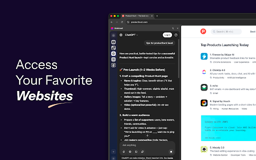 SideApps: Open any apps in Chrome Side Panel :: Browse while chatting with AI, taking notes, watching videos, or using any web app. Perfect for multitasking from Chrome side panel