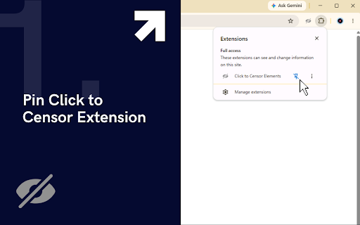 Click to Censor Elements :: Blur, black out, or hide any element on any page. Censors persist across reloads and are saved per site.