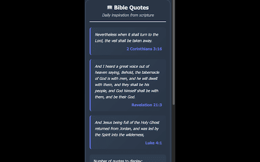 Bible Quotes - Daily Inspiration :: Get daily Bible quotes and inspiration. Features include favorites, sharing, and beautiful quotes on Google searches.